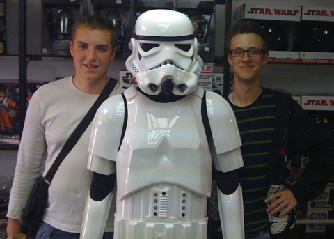 Personal Stormtrooper Costume fitting at Jedi-Robe.com